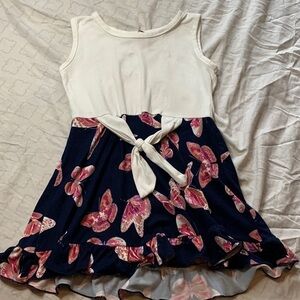 Floral Butterfly Kid's Dress
